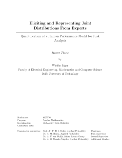 Eliciting and Representing Joint Distributions From Experts