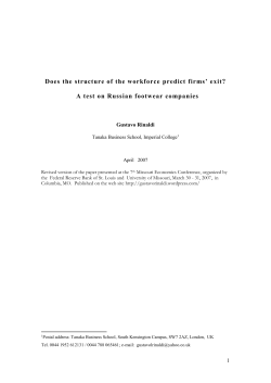 Does the structure of the workforce predict firms` exit?