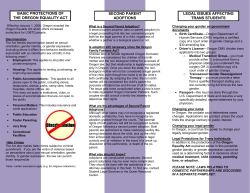 basic protections of the oregon equality act second parent adoptions