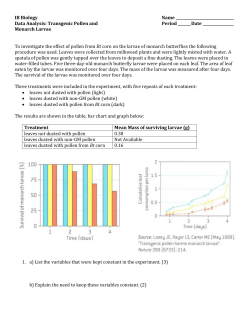 Bt Corn Data Analysis