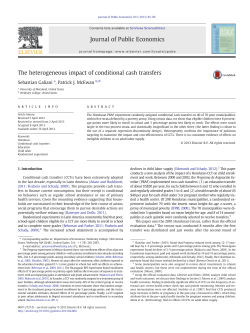 The heterogeneous impact of conditional cash