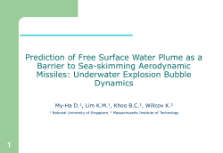 Prediction of Free Surface Water Plume as a Barrier to Sea