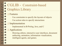 A Constraint-based Graphics Library