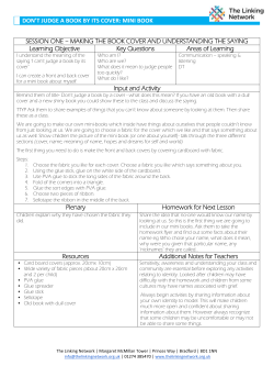 Don`t Judge a Book by its Cover