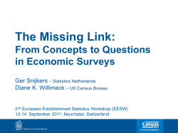 From Concepts to questions in Economic Surveys