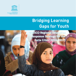 Bridging learning gaps for youth: UNESCO education response to