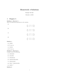 Homework 4 Solutions - Lake Forest College