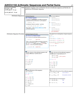 A2HCh1102 Arithmetic Sequences and Partial Sums - shs