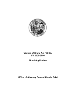 Program Match Description - Florida Attorney General
