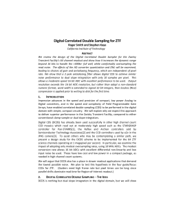 Anti-Aliasing Filter Design - Caltech Optical Observatories