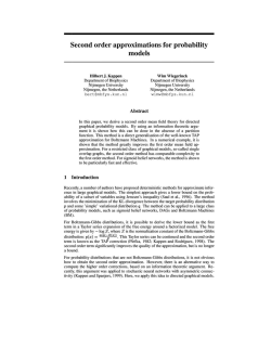Second Order Approximations for Probability Models