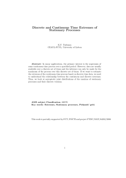 Discrete and Continuous Time Extremes of Stationary