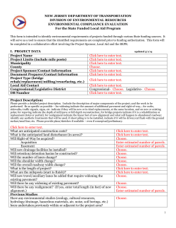 Environmental Compliance Evaluation Form