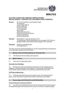 minutes - Scottish Courts
