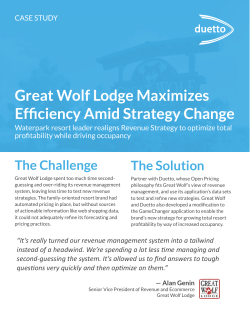 Great Wolf Lodge Maximizes Efficiency Amid Strategy Change