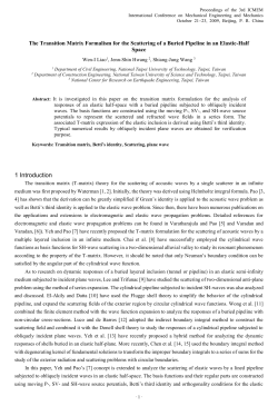 The Transition Matrix Formalism for the Scattering of a Buried