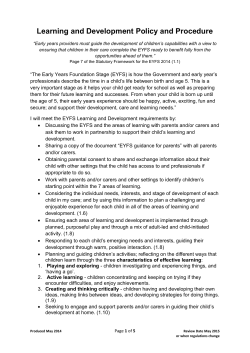 Learning and Development Policy and Procedure