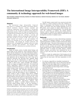 The International Image Interoperability Framework (IIIF): A