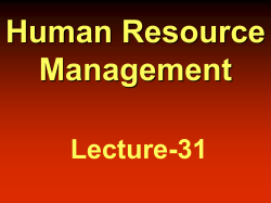 Human Resource Management