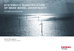 SYSTEMATIC QUANTIFICATION OF WAKE MODEL UNCERTAINTY