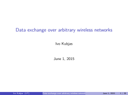 Data exchange over arbitrary wireless networks