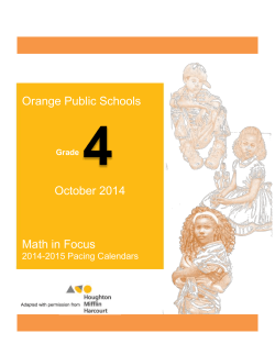 MONTH of JANUARY - Orange Public Schools