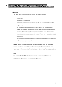 13 1 interactive television programs, promotional