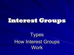 Interest Groups - AthensDeSantis.com