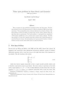 Some open problems in chaos theory and dynamics