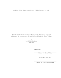 Modelling Global Climate Variables with Cellular Automata