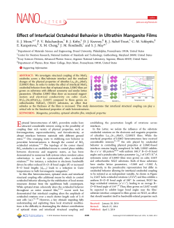 Effect of Interfacial Octahedral Behavior in Ultrathin Manganite Films