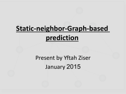 Static-neighbor-Graph-based prediction