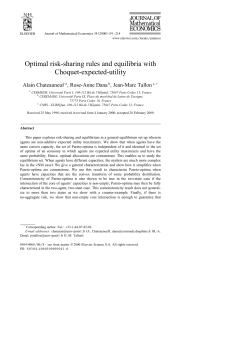 Optimal risk-sharing rules and equilibria with Choquet-expected