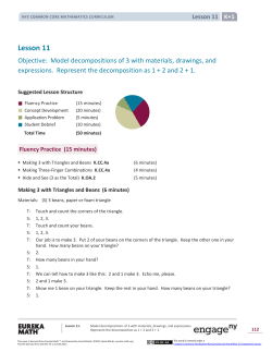 Kindergarten Mathematics Module 1, Topic C, Lesson 11