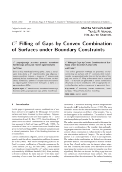 C Filling of Gaps by Convex Combination of Surfaces under