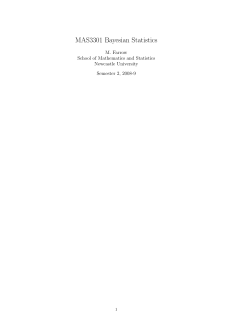 MAS3301 Bayesian Statistics - Mathematics and Statistics