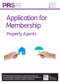 Property Agents - Property Redress Scheme