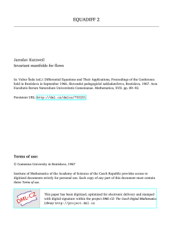 Invariant manifolds for flows