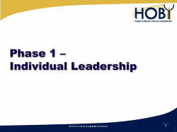 HOBY Phase 1 Key Note Dave Spongebob