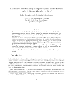 Randomized Self-stabilizing and Space Optimal Leader