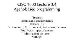 CISC 1600 Lecture 3.4 Agent