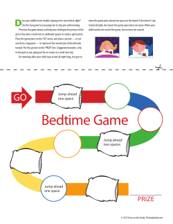 Bedtime Game board