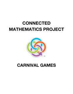 Instructions for the carnival - Connected Mathematics Project