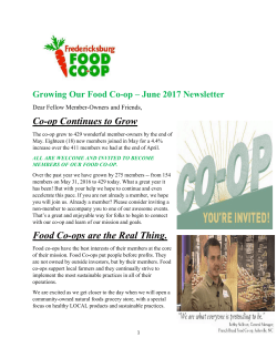 Co-op Continues to Grow Food Co