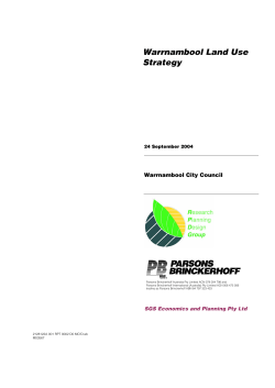 Warrnambool Land Use Strategy