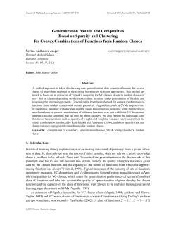 Generalization Bounds and Complexities Based on Sparsity and
