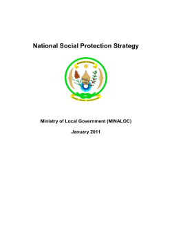 National Social Protection Strategy