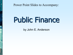 Chapter 11: Incentive Effects of Taxation