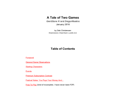 A Tale of Two Games - The Wren`s Nest Tavern