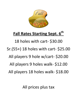 S F Sr.(5 All All All Fall R 18 h 55+) play play play Rate holes 18 h